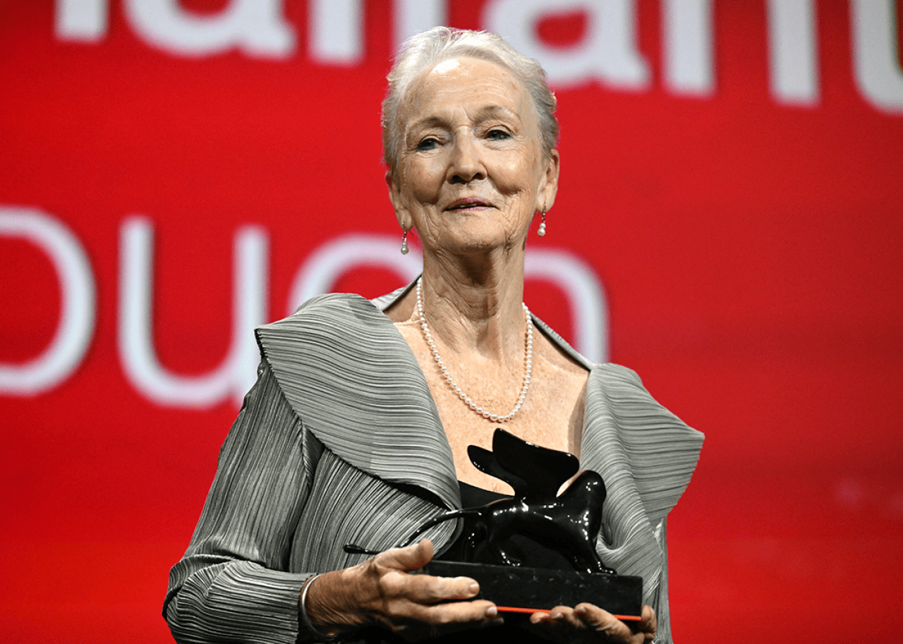 #4. Familiar Touch Kathleen Chalfant poses with the Orizzonti Award for Best Actress in 'Familiar Touch’.