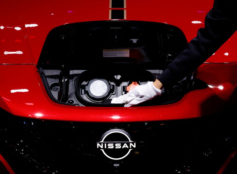 Nissan reduces output plan for new Leaf due to battery shortage, Nikkei says