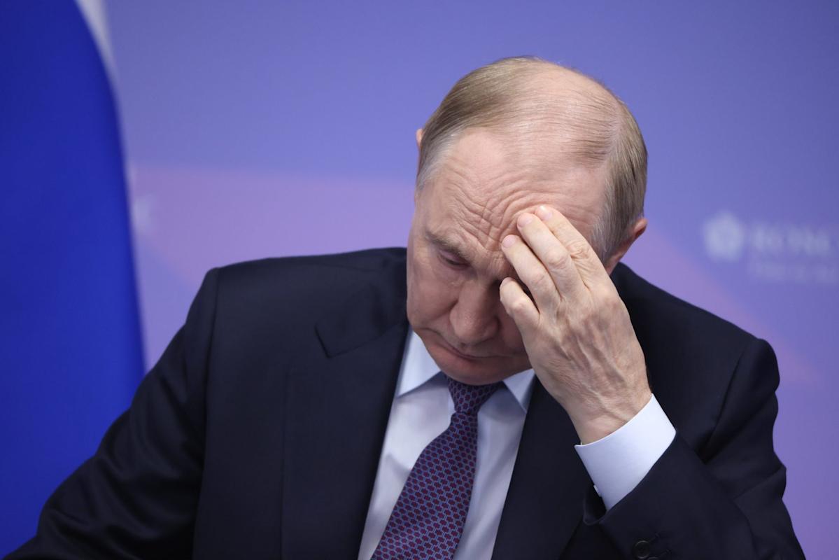 Russia’s central bank reveals GDP is shrinking, in a sign Putin’s war economy has slipped into recession