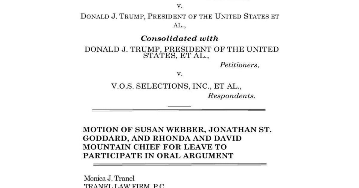 Tribal members want 15 minutes for oral arguments in tariff case | National