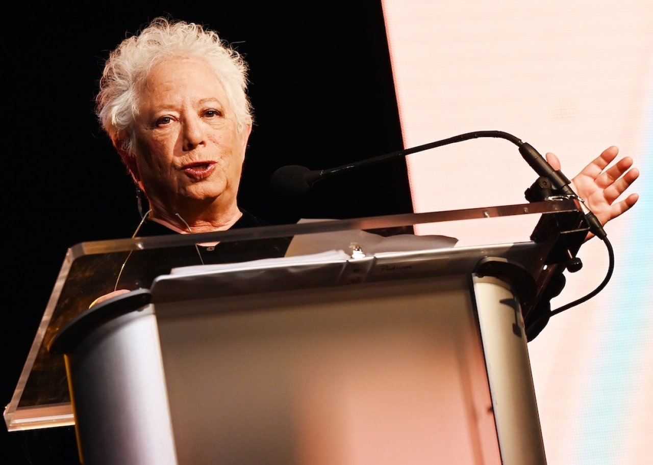Janis Ian accepts the Lifetime Achievement Award at the 2023 Folk Music Conference.