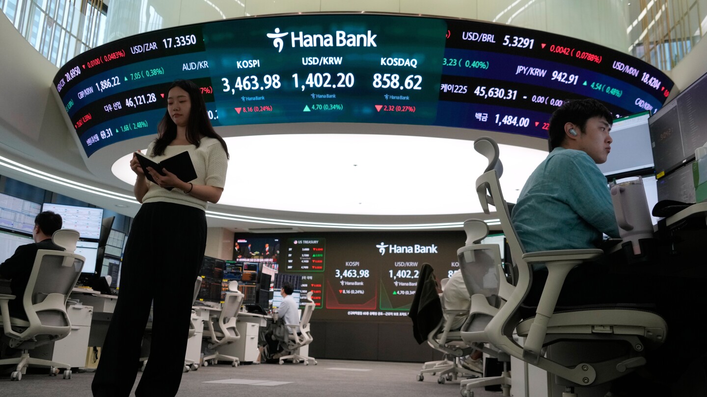 Asian shares start the week mostly higher