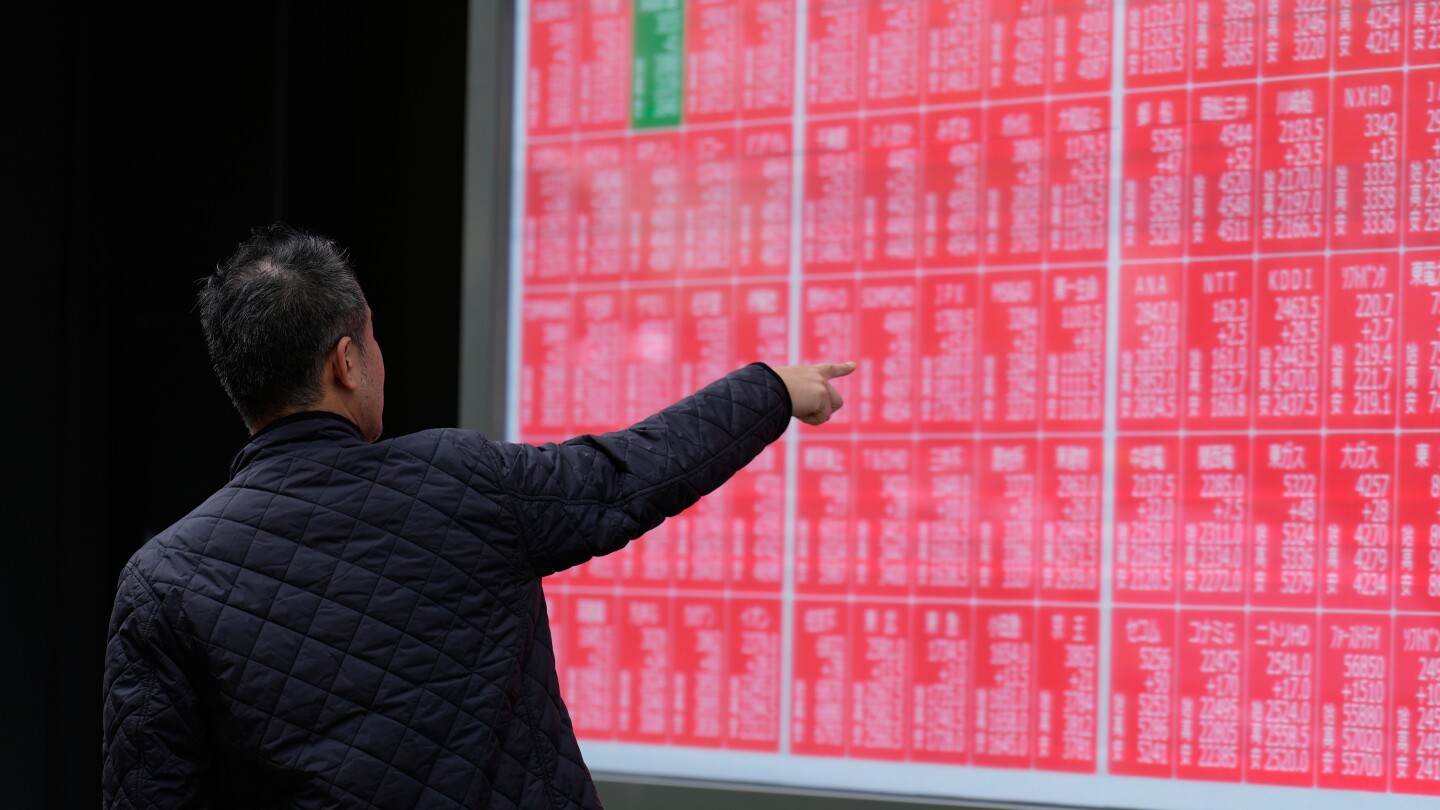 Asian shares are mixed ahead of Trump’s talks with Chinese leader Xi