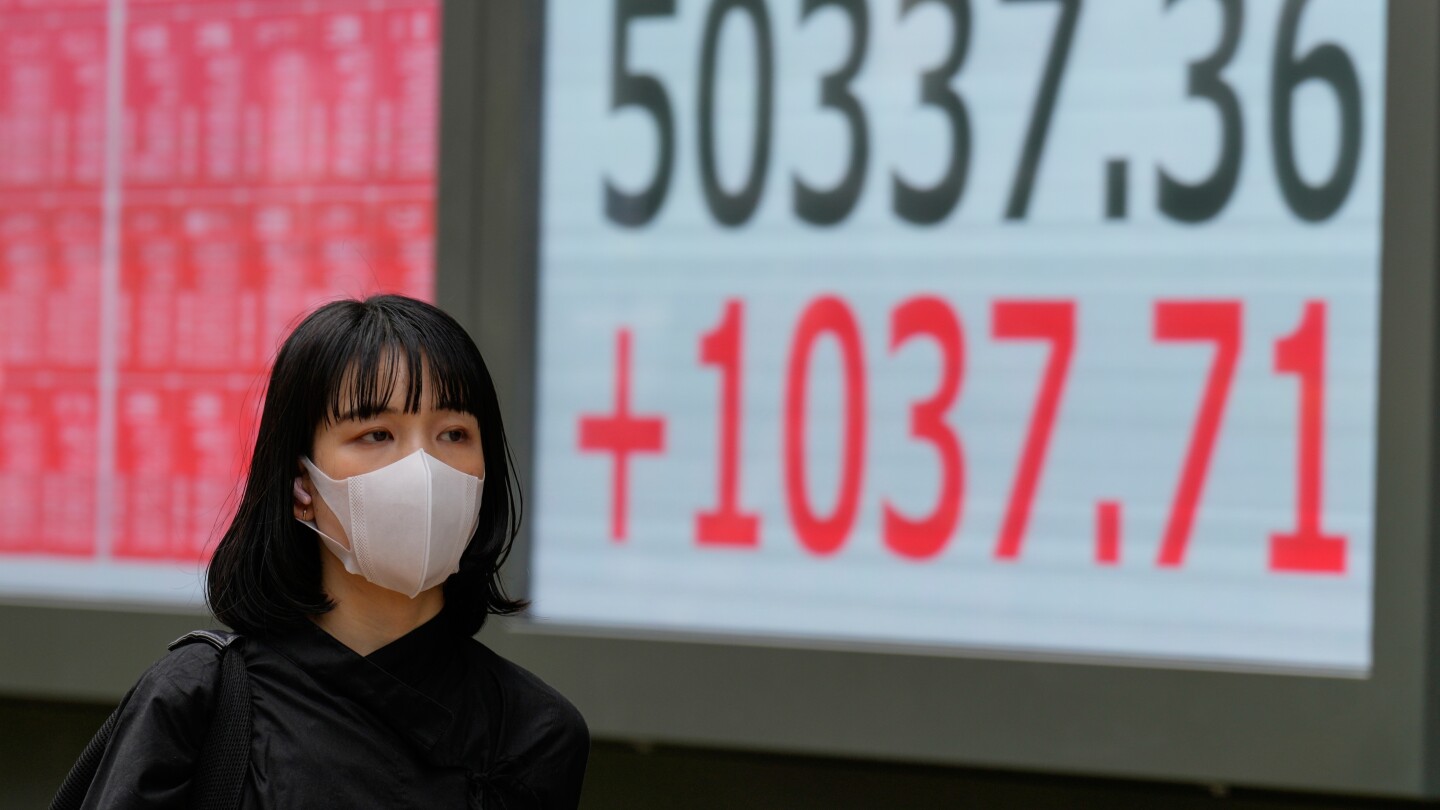 Asian shares advance and Japan’s Nikkei 225 tops 50,000 as Trump talks about trade