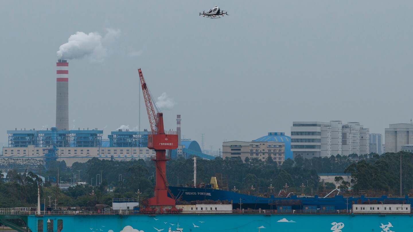 Takeoff of China’s flying taxis hits turbulence